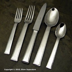 A photo of Sequoia Silverplate 5pc Place Setting
