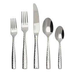 Fortessa Lucca Faceted - Stainless Flatware for Less at Silver Superstore