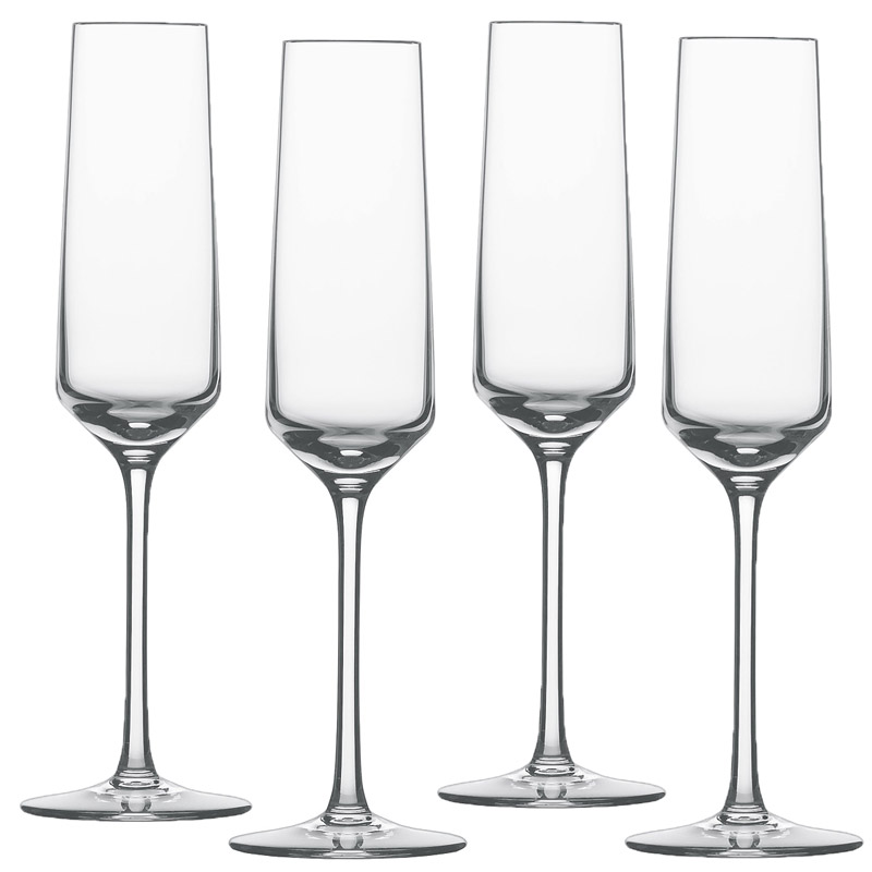 Pure Set of 4 White Wine Glasses