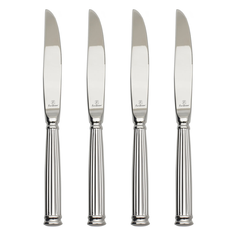 Hammered Pewter Steak Knives