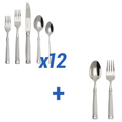 A photo of Fortessa Doria 62pc Service for 12