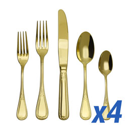 Savoy Gold 20pc Service for 4, With Stamp