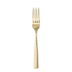 Lucca Faceted Gold Table Fork