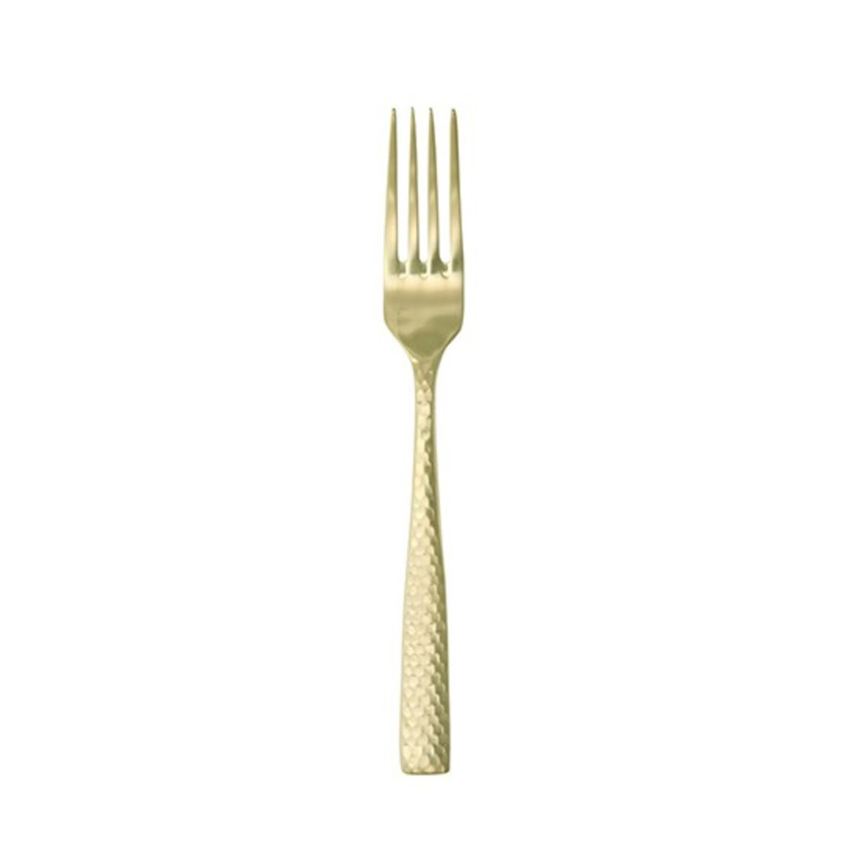 Lucca Faceted Gold Table Fork