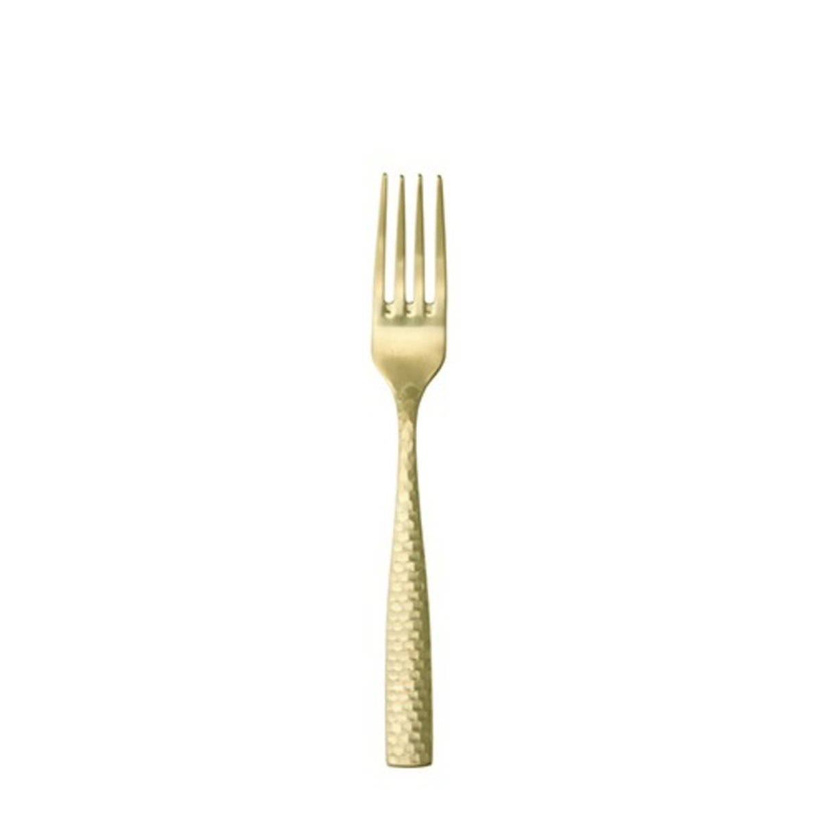 Lucca Faceted Gold Salad/Dessert Fork