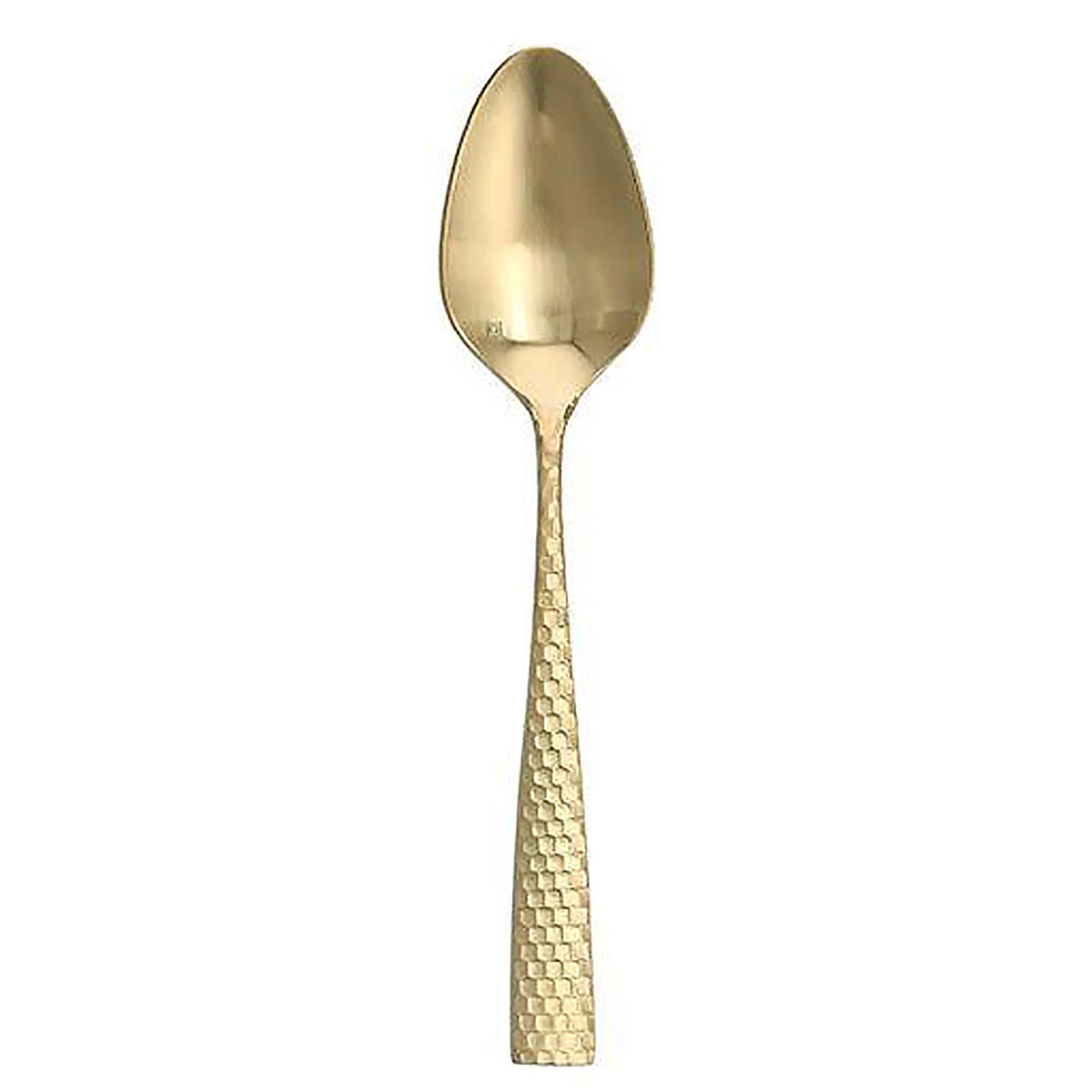 Lucca Faceted Gold Serving Spoon, With Stamp
