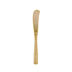 A photo of Lucca Faceted Gold Butter Knife