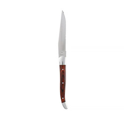 Proven&ccedil;al Dark Wood Steak Knife, Serrated