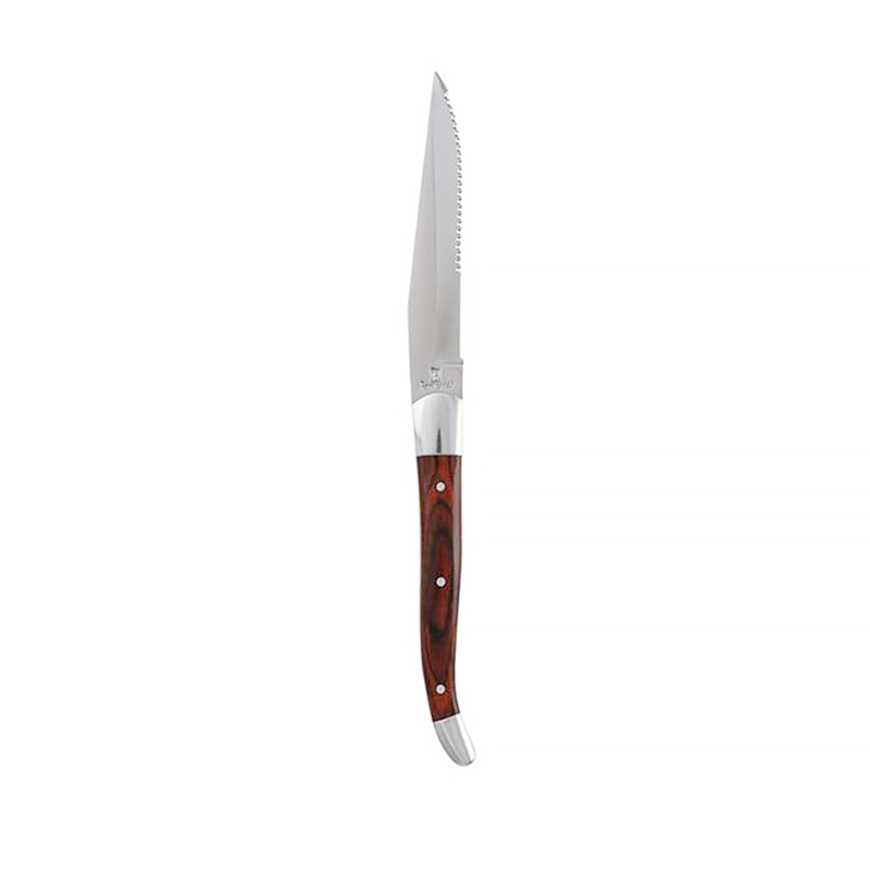 Proven&ccedil;al Dark Wood Steak Knife, Serrated