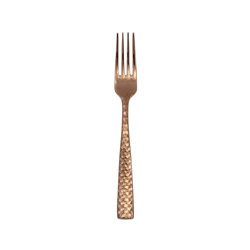 A photo of Lucca Faceted Rose Gold Table Fork, Not Stamped