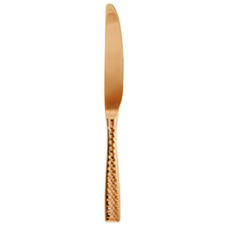 Lucca Faceted Rose Gold Table Knife