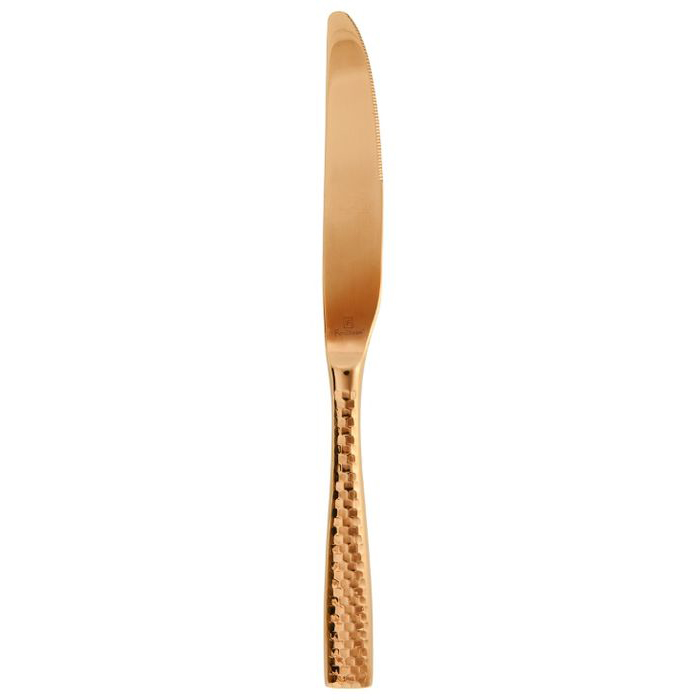 Lucca Faceted Rose Gold Table Knife