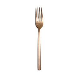 Arezzo Rose Gold Table Fork, 8.25in. with Stamp