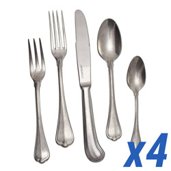 San Marco Antiqued 20pc Service for 4