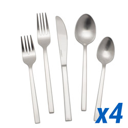 Arezzo Brushed 20pc Service for 4