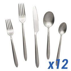 A photo of Velo Brushed 60 Piece Service for 12