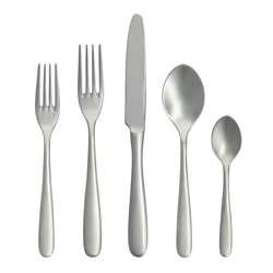A photo of Grand City Sandblasted 5 Piece Place Setting