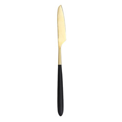 Velo Black & Gold Table Knife