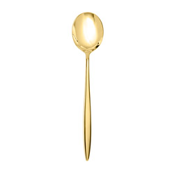 Constantin Brushed Gold Dessert Spoon