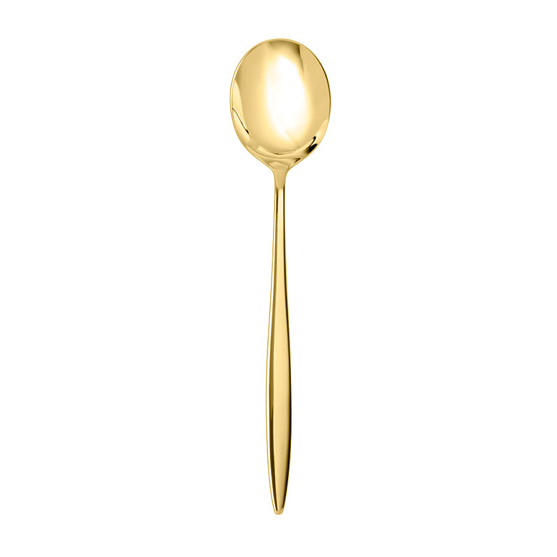 Constantin Brushed Gold Dessert Spoon