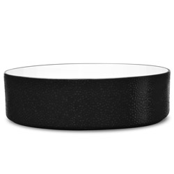 A photo of Colortex Stone Black Serving Bowl, Stax