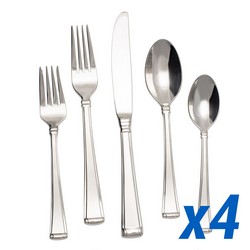 Column Frosted 20pc Service for 4