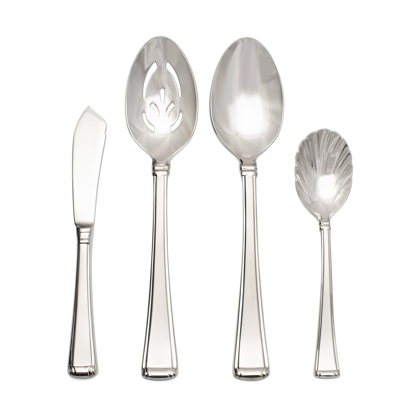 Column Frosted 4pc Serving Set