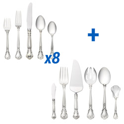 Chantilly 46pc Place Set, Oval Soup