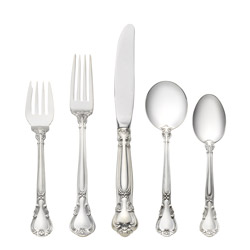 A photo of Chantilly 5pc Place Setting, Cream Soup