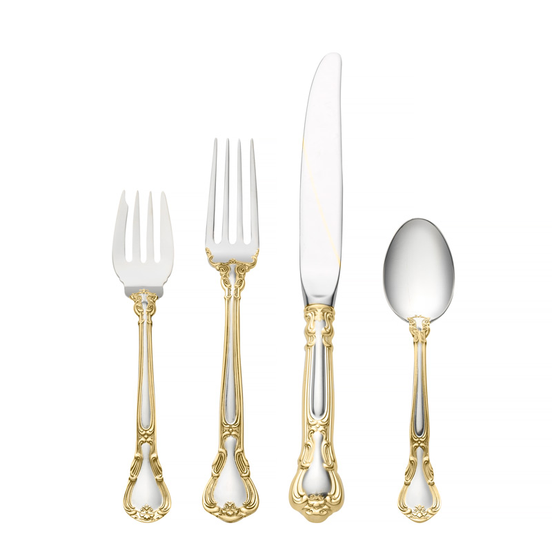 Chantilly Gold 4pc Dinner Setting