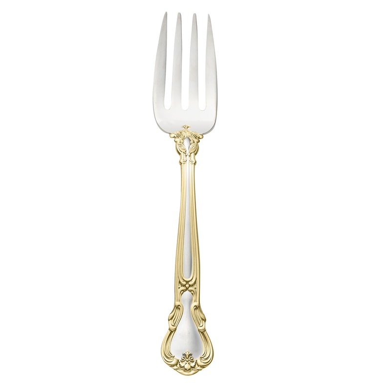 Chantilly Gold Cold Meat Fork