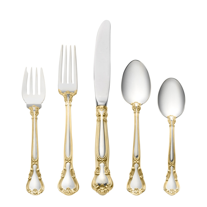 Chantilly Gold 5pc Place Setting, Oval Soup