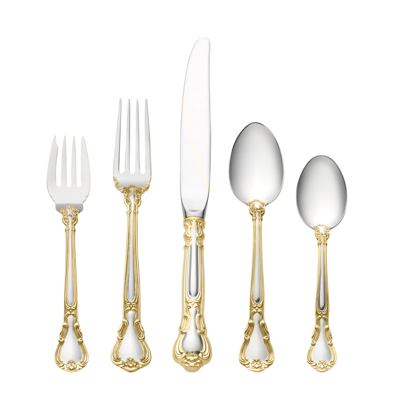 Chantilly Gold 5pc Dinner Setting, Oval Soup