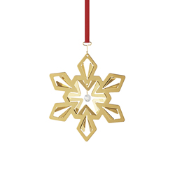 A photo of 2024 Gold Snowflake Ornament