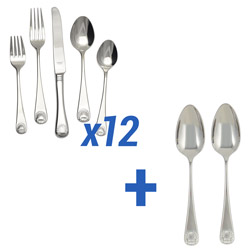 A photo of Coquille 62pc Service for 12