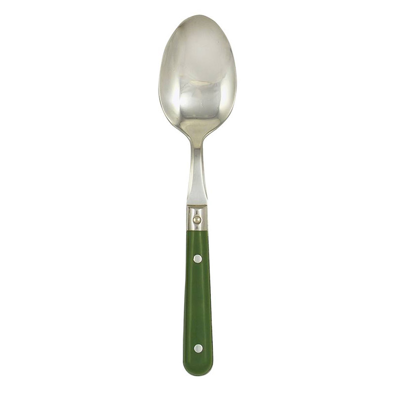 Ginkgo Le Prix Moss Green Stainless Flatware | silversuperstore.com