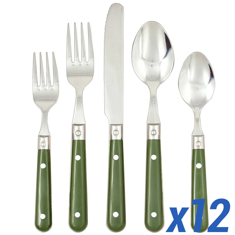 Le Prix Moss Green 60pc Service for 12