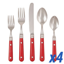 Le Prix Red 20pc Service for 4