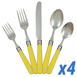 Le Prix Mimosa Yellow 20pc Service for 4