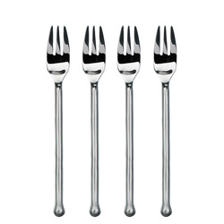 Exotique Platinum Cocktail Fork Set of 4