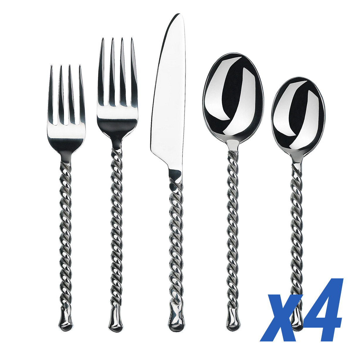 Silver Tear 20 Piece Service for 4