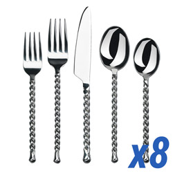 Silver Tear 40 Piece Service for 8