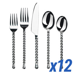 Silver Tear 60 Piece Service for 12