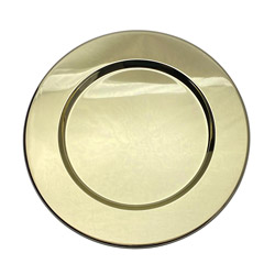 A photo of Charger Plate, Classic Brass, Individual