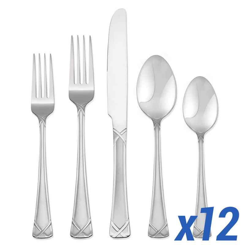 Evansville Frosted 60pc Service for 12