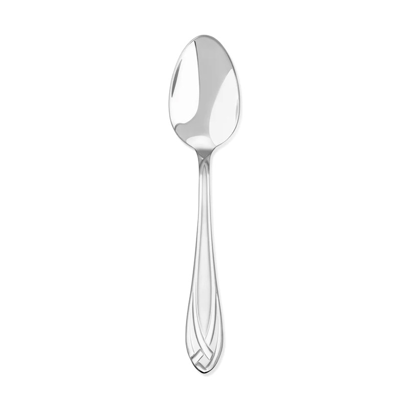 Lace Frosted Oval Soup Spoon