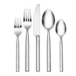 A photo of Shangrila Frosted 5 piece Place Setting