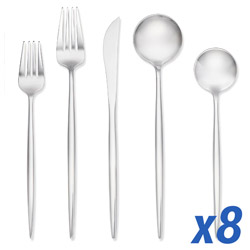 A photo of Zephyr Mirror 40pc Service for 8