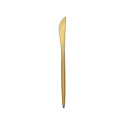 Zephyr Satin Gold Dinner Knife