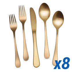 A photo of Portofino Copper 40pc Service for 8